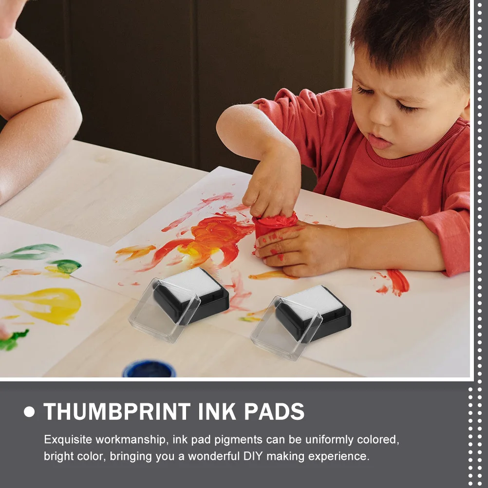 

20Pcs Blank Inkpad for DIY Stamping Craft Projects Washable Fingerprint Handprint Art Kids Creative Activities Multi-Use Stamp