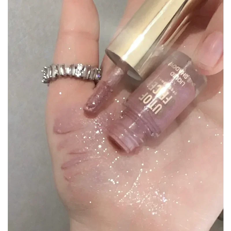 ظلال عيون سائلة من OUTOFFICE لامعة لامعة تدوم طويلاً، ظلال عيون مضيئة مقاومة للماء، مستحضرات تجميل لؤلؤية فائقة