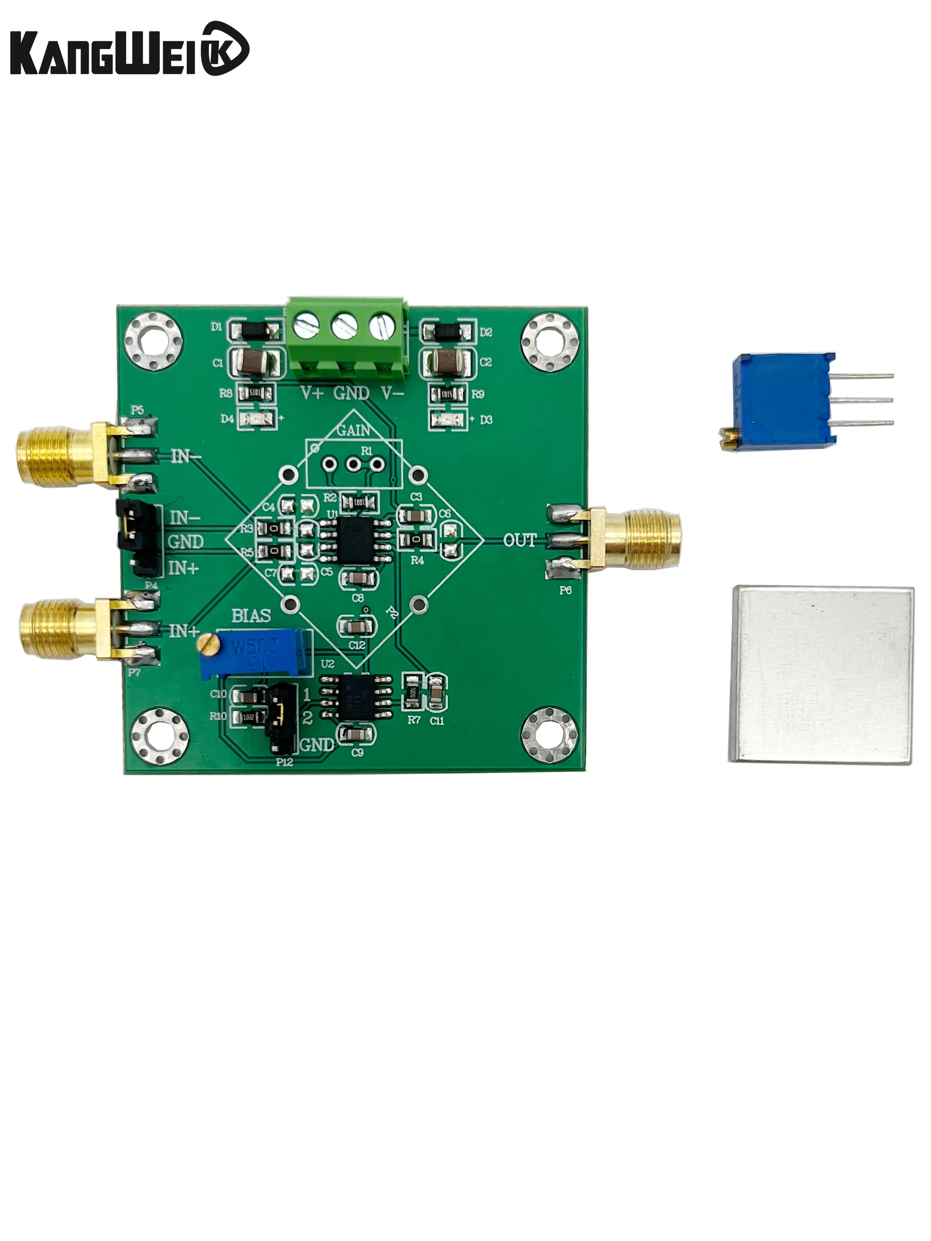 Instrument Amplifier AD8421/AD8429 Micro Signal Millivolt Micro Voltage Amplification Module Single Ended/Differential