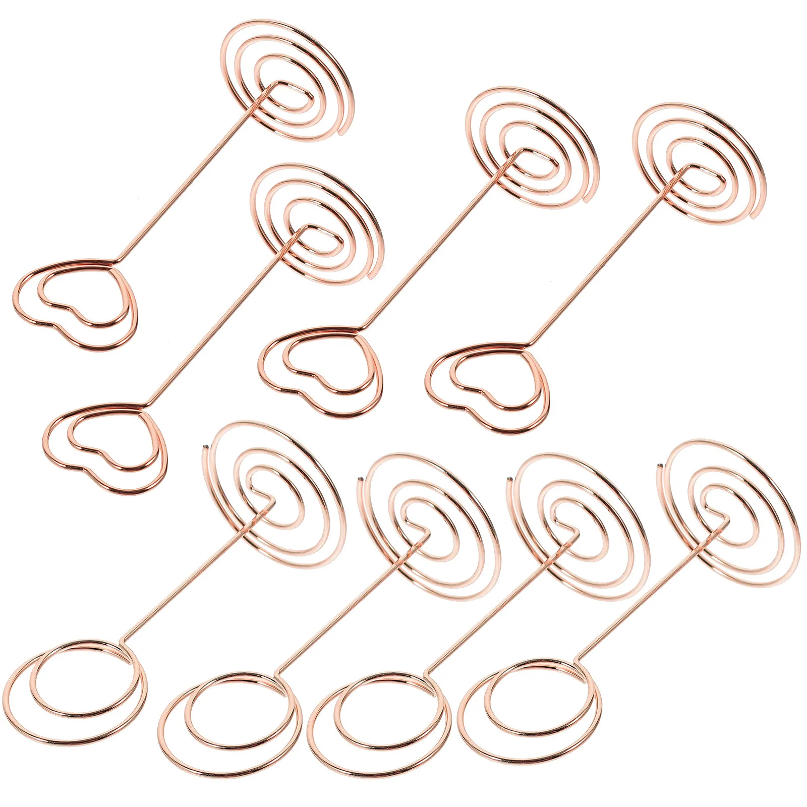 8Pcs Mini Name Card Holders Premium Wire Photo Holders for Wedding Table Number Place Card Stands Memo Clips Decorative Display