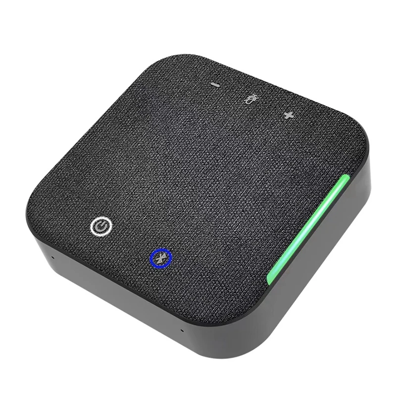 ميكروفون متعدد الاتجاهات لاسلكي لمؤتمرات الفيديو ومكبر صوت USB وميكروفون بلوتوث للكمبيوتر المحمول والكمبيوتر