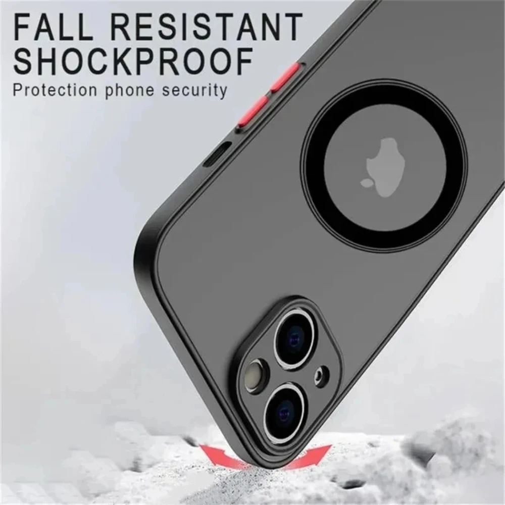 NNBILI Magnetic For  Wireless Charge Phone Case For iPhone 16 15 14 13 12 11 Pro Max Mini X XR XS 14 15Plus Shockproof  Cover