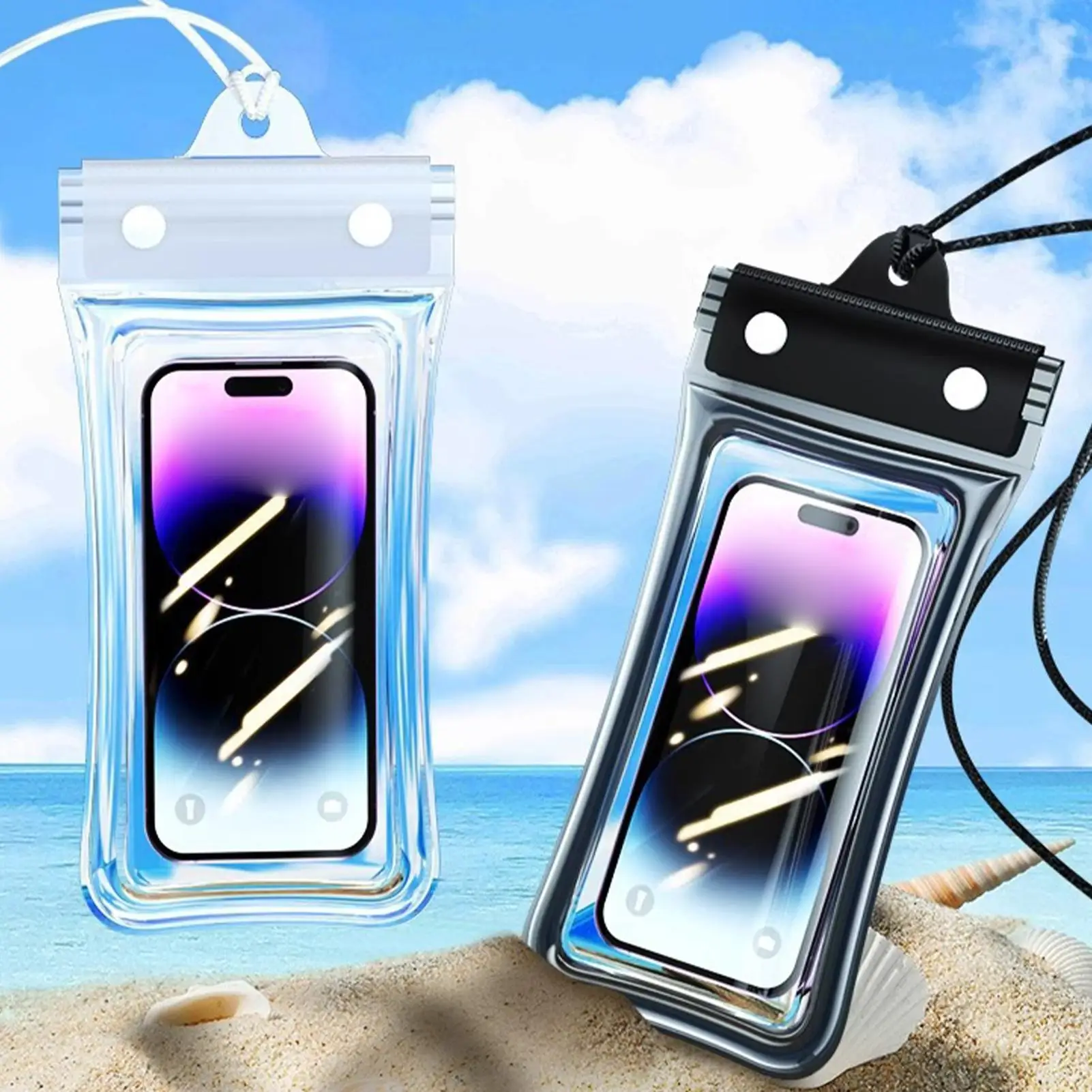Waterproof Transparent Phone Case for Phone Touch Screen Protective Dry Storage Swimming Waterproof Phone Case Bag