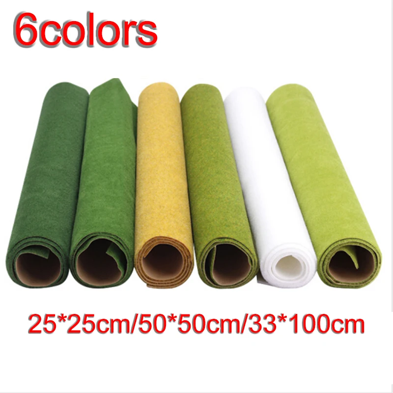 1pc Grass Landscape Mat Rolls Wargame Scenery Sand Table Railway Model Accessories Garden Supplies Artificial Lawn