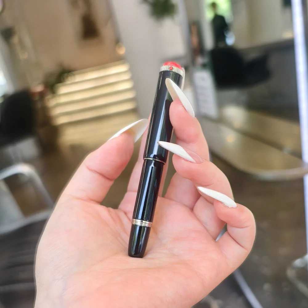 Hoohill Pico Baby Black Mini Pocket Series قلم حبر معدني قصير EF/F/M بنك الاستثمار القومي الكتابة الأعمال القرطاسية طالب هدية