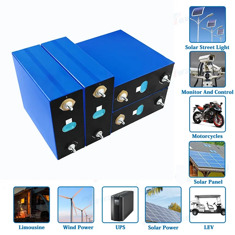 EVE A-level 105AH 280AH 304AH 314AH Lifepo4 3.2V rechargeable battery 12V 24V 48V solar energy stora