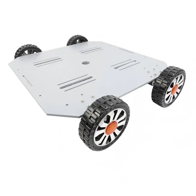 30Kg 50Kg 80Kg Big Load 4WD Mecanum Wheel 450+450mm Plate Car Chassis  with Encoder Motor Metal Robot Car For ROS Research Kit