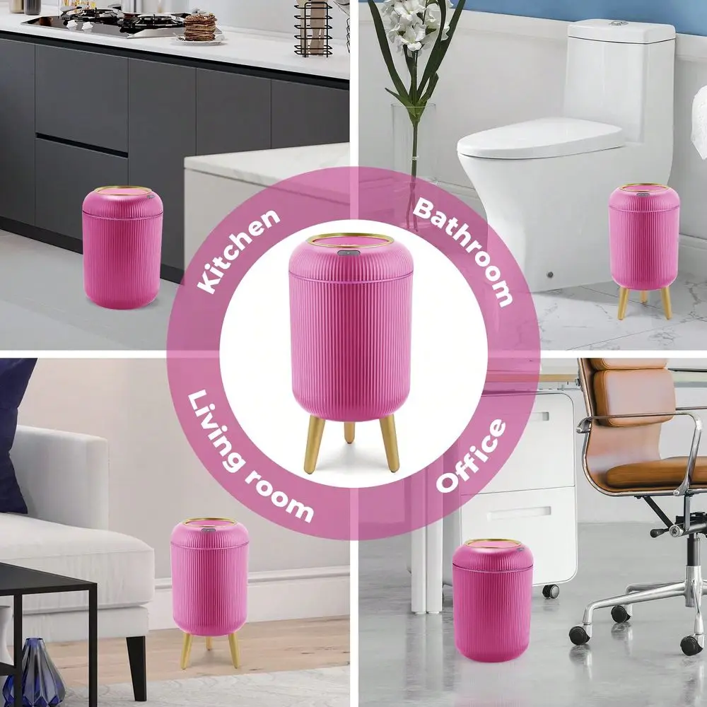 

SensorActivated Lid Trash Can, Touchless Trash Can, Noiseless OdorProof Waterproof Trash Can, Plastic Trash Can, Suitable For K
