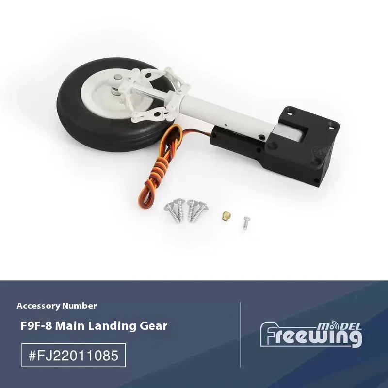 Corps d'accessoire FreFuk F9f, ailes principales, queue plate, cockpit de missiles, train d'atterrissage, couverture antarctique, structure de groupe de lumière LED, 80mm