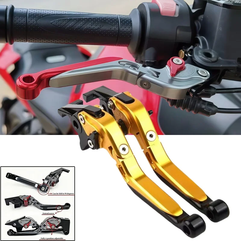

Motorcycle Parts Handle Levers For Ducati M900/M1000 2000-2005 900SS/1000SS 1998-2006 Brake Lever Set Foldable Adjustable