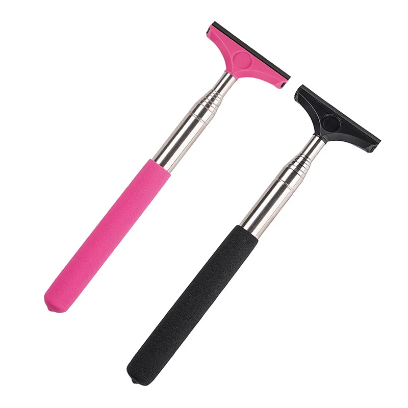 

Car Rearview Mirror Wiper Telescopic Auto Mirror Squeegee Cleaner 98cm Long Handle Car Cleaning Tool Mirror Glass Mist Cleaner