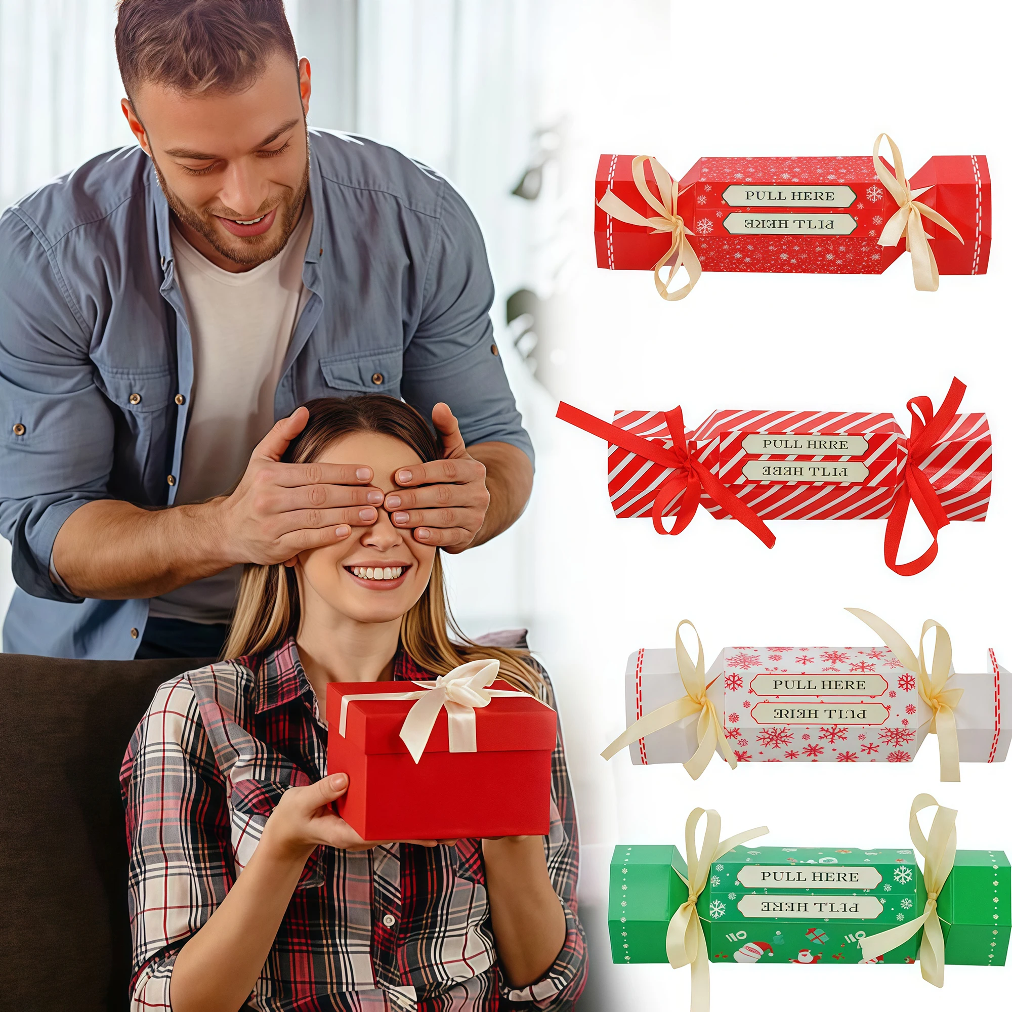 1pc/3pcs Weihnachten Überraschung Geld Tasche Überraschung Geld Pull Handtasche Weihnachten Geschenk Spardose Ziehen Weihnachten süßigkeiten Box Tasche
