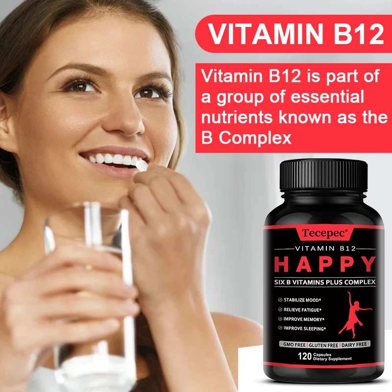 Vitamin B12 - 2000 MCG Supplement -Benefits Brain & Heart Function, Supports Memory, Learning, Helps Boost Natural Energy