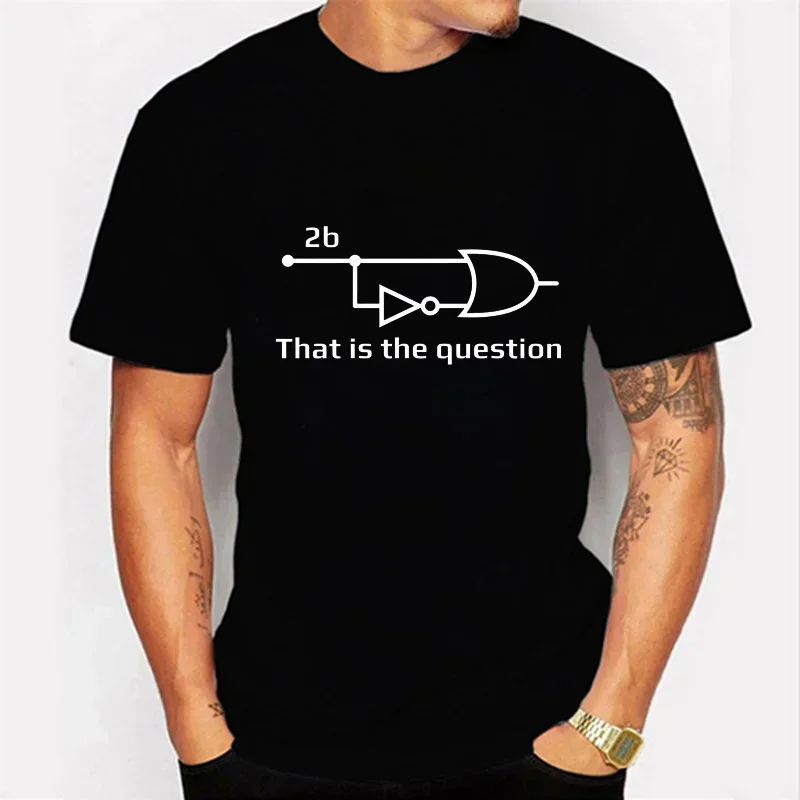 

2025 new model Electrical Engineer That Is Question Funny T Shirt for Men Cotton Vintage T-Shirt Clothes Engineering Men's T-shi