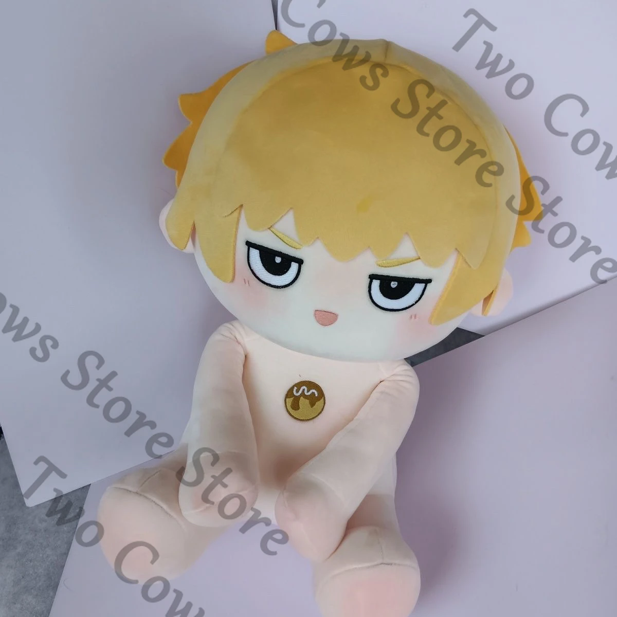 

Аниме Mob Psycho 100/Mobu Saiko Hyaku Reigen Arataka Косплей Мультфильм 40 см Сидящая плюшевая хлопковая кукла Maumet Toys Naked Baby Xmas