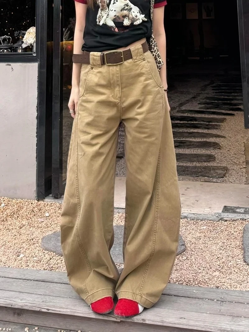 

American High Street Loose Bf Lazy Sle Jeans Women Summer Spicy Girl Retro Design Sense Floor-Length Knife Pants