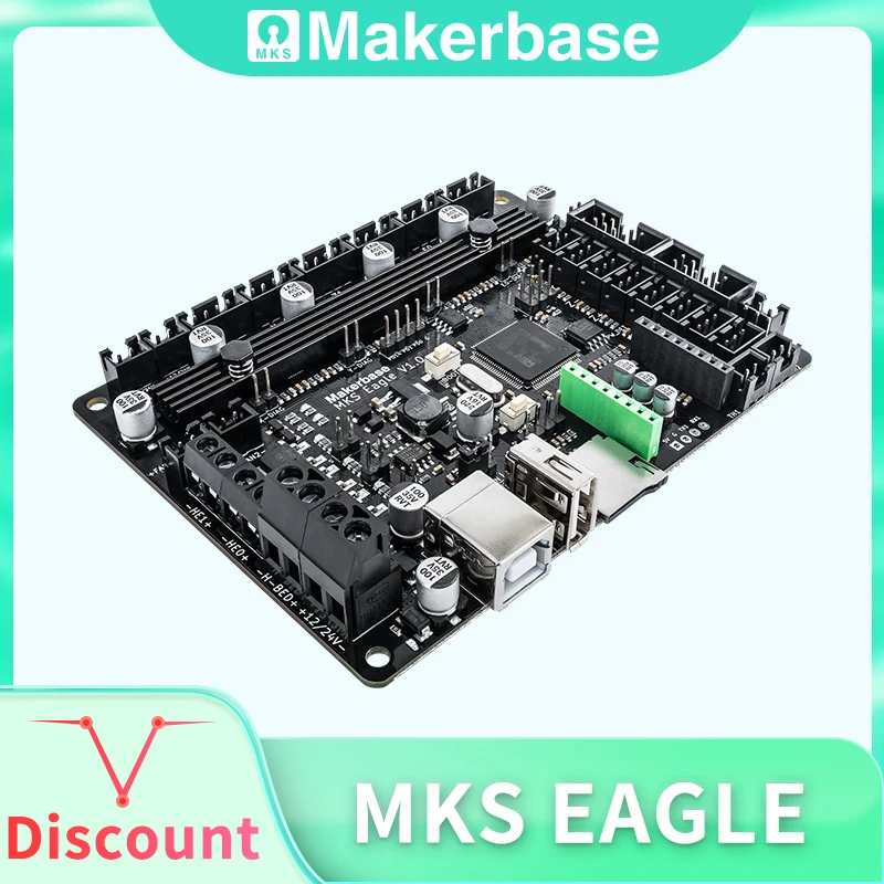 

Makerbase MKS Eagle 32Bit Control Board TMC2209 UART on board 3D Printer parts TFT screen USB print VS Nano V3.0