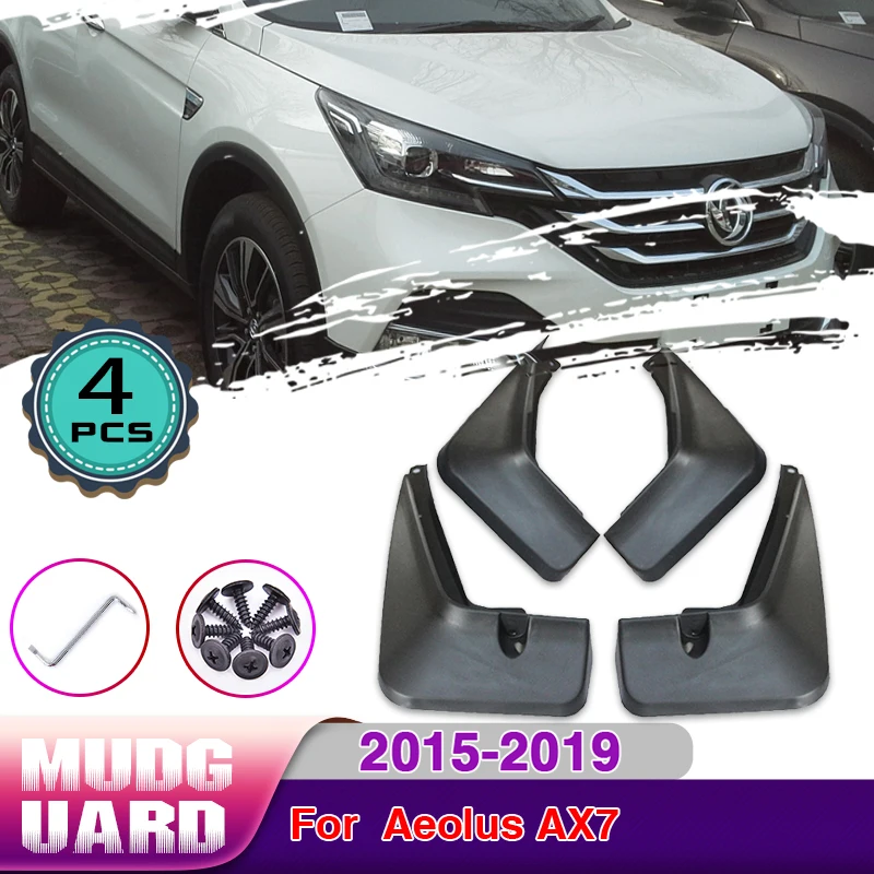 

Mudguards For Aeolus AX7 2015~2019 Mudflap 4Pcs Front Rear Mud Splash Guards Flaps Fender Auto Wheel Arch Pads Car Accessories
