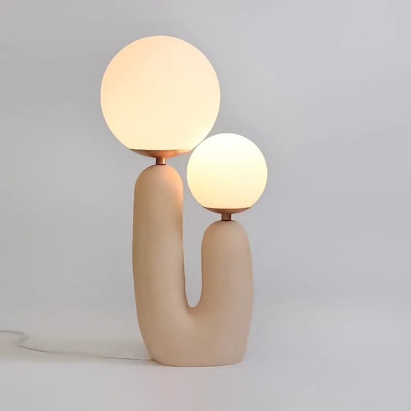 2026 Nordic Ins Creative Art Table Lamp - Glass LED Bedside Lamp For Bedroom - Modern Minimalist Net Red Home Decor Lighting Fix