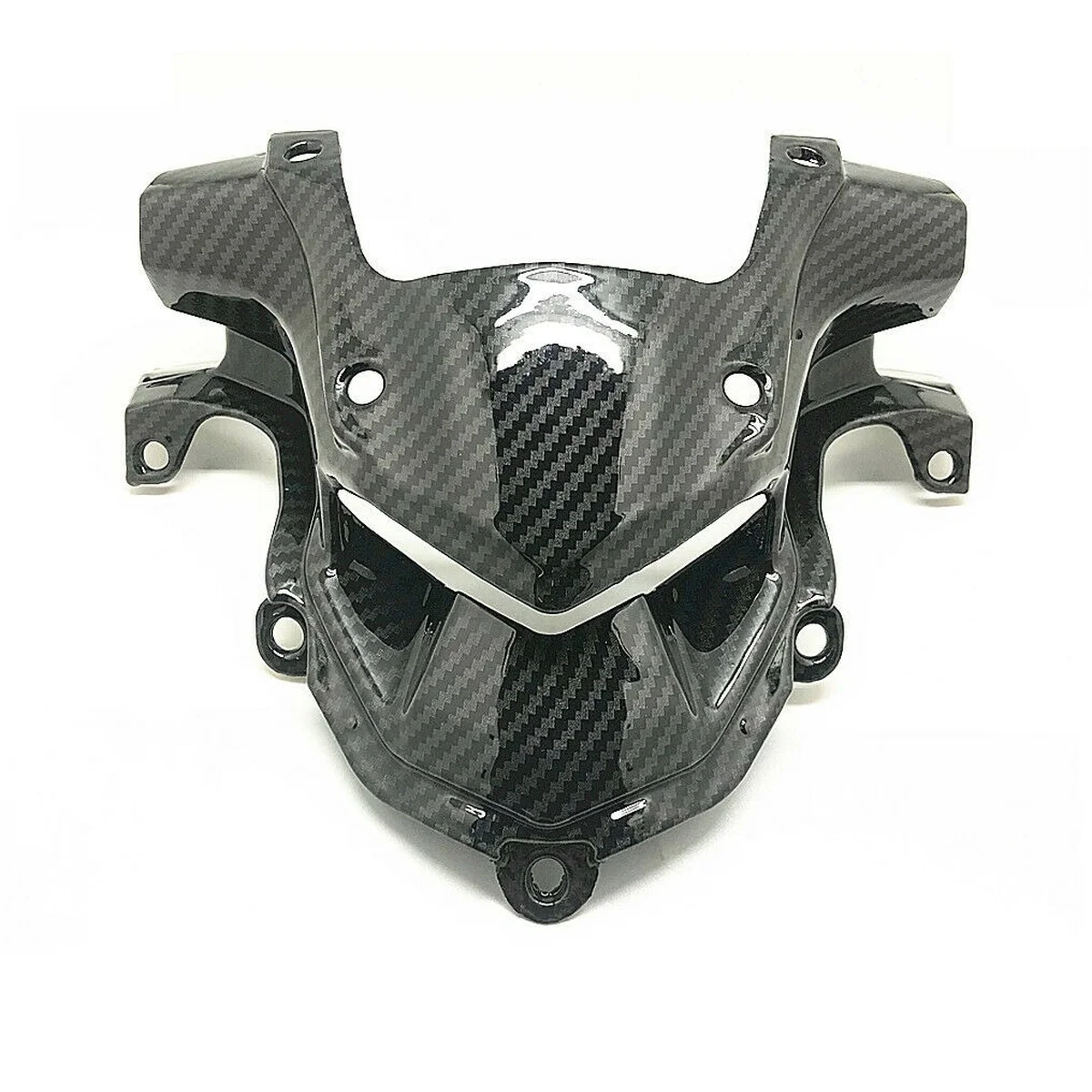 

Carbon Fiber Pattern Front Upper Turn Signal Hood Intake Fairing Cowl for Kawasaki Z900 2017-2019