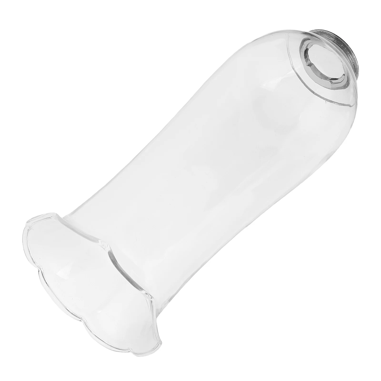 

Vintage Hand Blown Lamp Cover Clear Glass Replacement Shade Windproof and Stable Flame for Decor Oil Lamp Burner