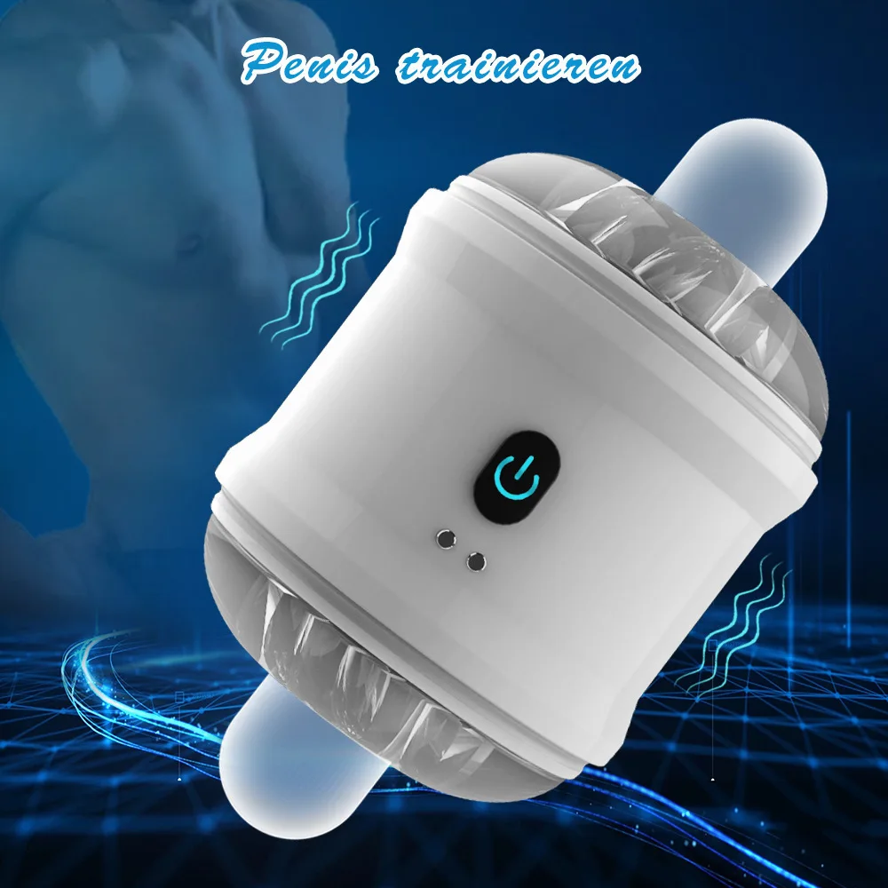 Men's Vibrating Airplane Cup 10 Frequency Electric Suction Trainer, Male Masturbator, Adult Sexual Products