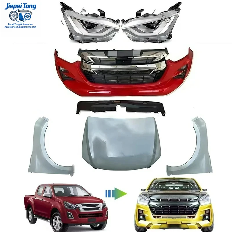 

High-Quality FOR D-Max (Upgrade to 2020 ) Bold Widebody Style Fiberglass BODYKIT 2016-2019
