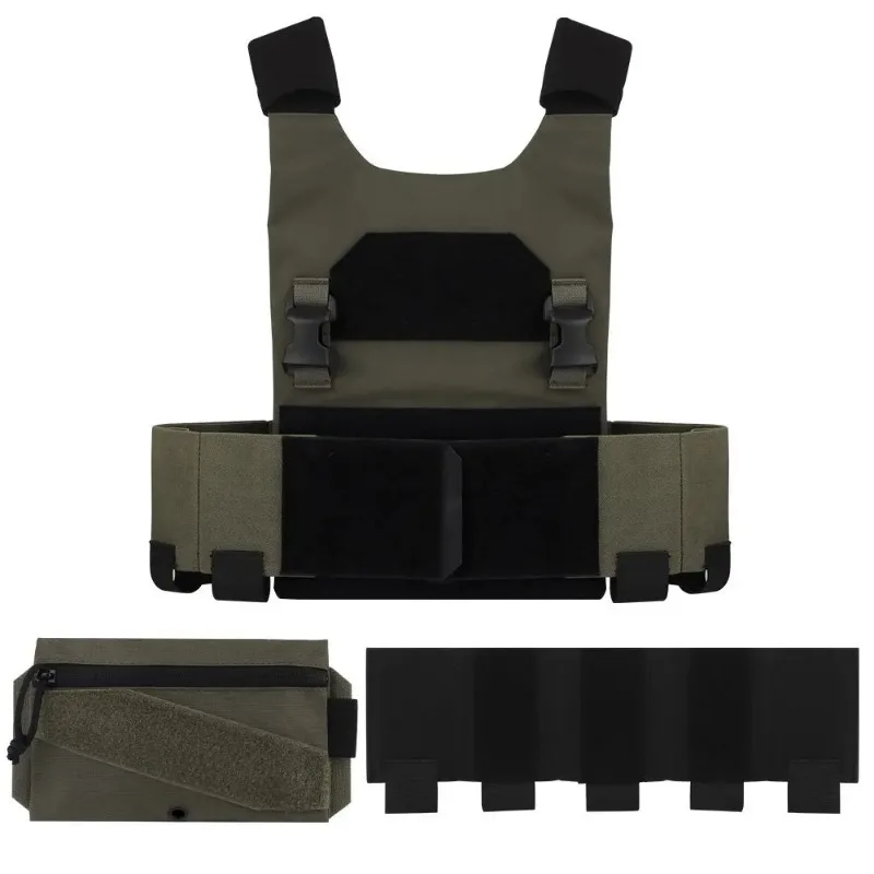 Imagem -05 - Vest Tático com Elastic Magazine Pouch Candy Bolsa Caça Airsoft Ac1 Leve Conjunto Transportadora Placa Minimalista Low-profile