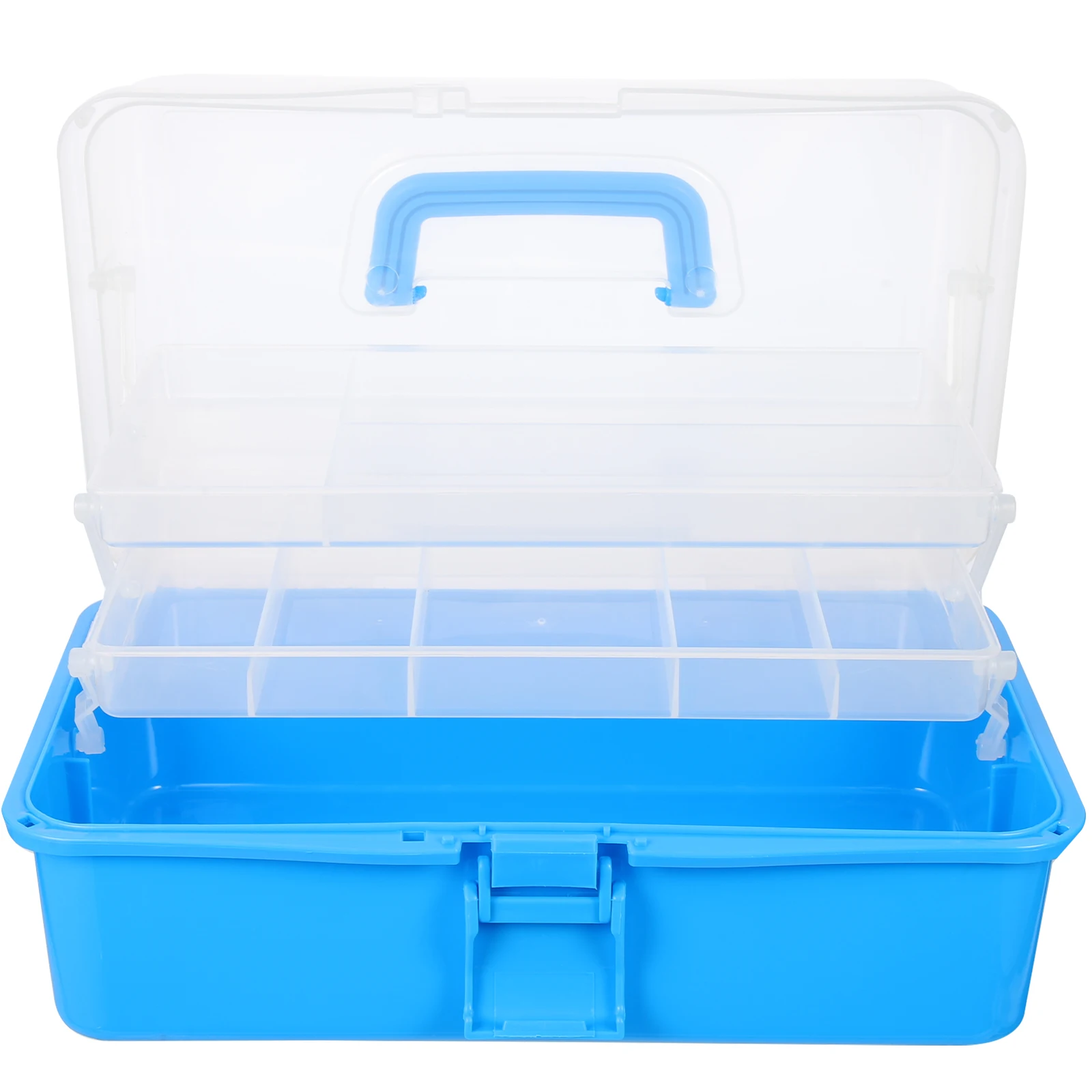 

Durable PP Large Capacity Safe Buckle Tool Box Multi Function ganizer Storage Container H Power Tools Medium Items Portable