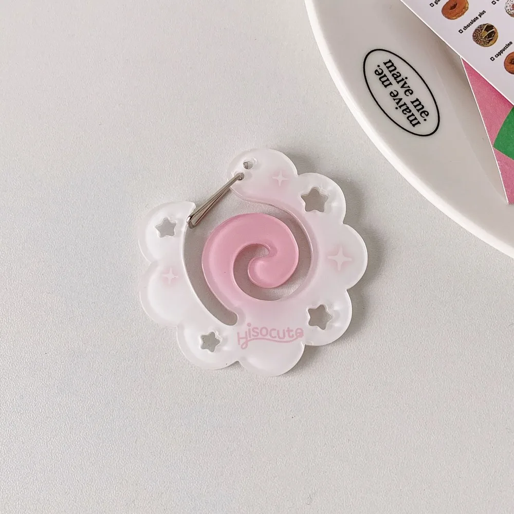 High Quality Acrylic Carabiner Fruit Cupcake Star Shaped Keychain Decor Key Ring Pendant Keychain Holder