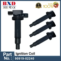 1/4 PCS Ignition Coil 90919-02240 for Toyota Scion ECHO PRIUS YARIS 1.5L1.3L 1NZFE 2NZFE 90919 02240 9091902240