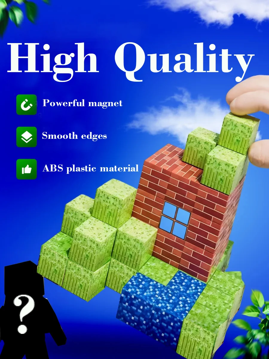 100 قطعة من مكعبات البناء المغناطيسية ألعاب مكعبات مغناطيسية، مجموعة عالم البناء، ألعاب جذعية للأطفال كهدية