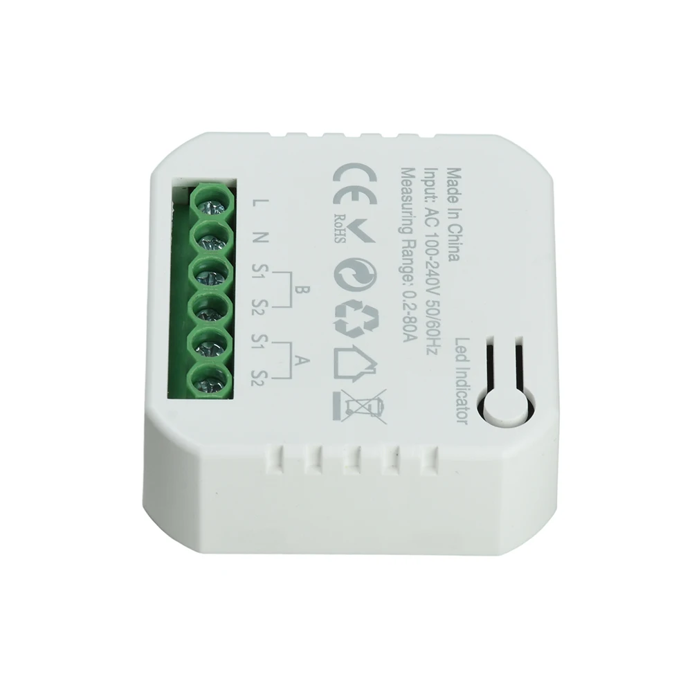 80A Tuya WiFi Bidirektionaler Energiezähler Solar-PV-Generations- und Verbrauchsmonitor mit Stromwandler für Smart Home Energiemanagement – Detail 18