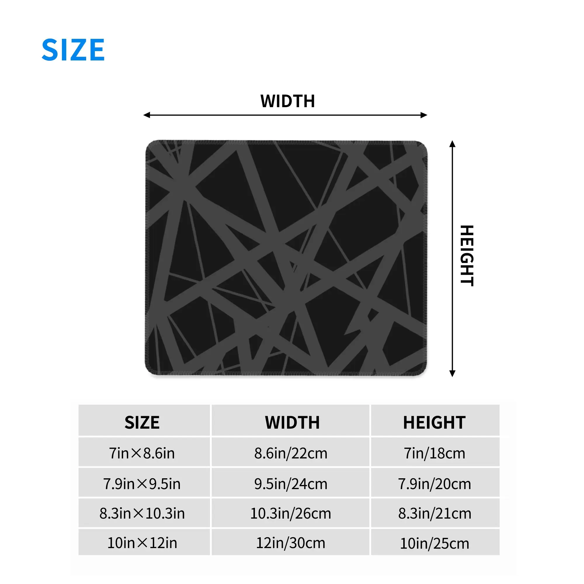 EVH authentic stripes design Mouse Pad Computer Keyboard Mouse Mat Gaming PC Laptop Desk Mat Office Accessories Table Mats