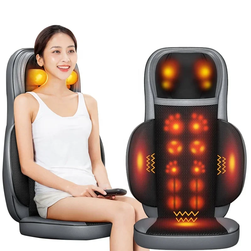 

Car Seat Massage Cushion Waist Back Shoulder And Neck Massager Kneading Electric Cushion Massager