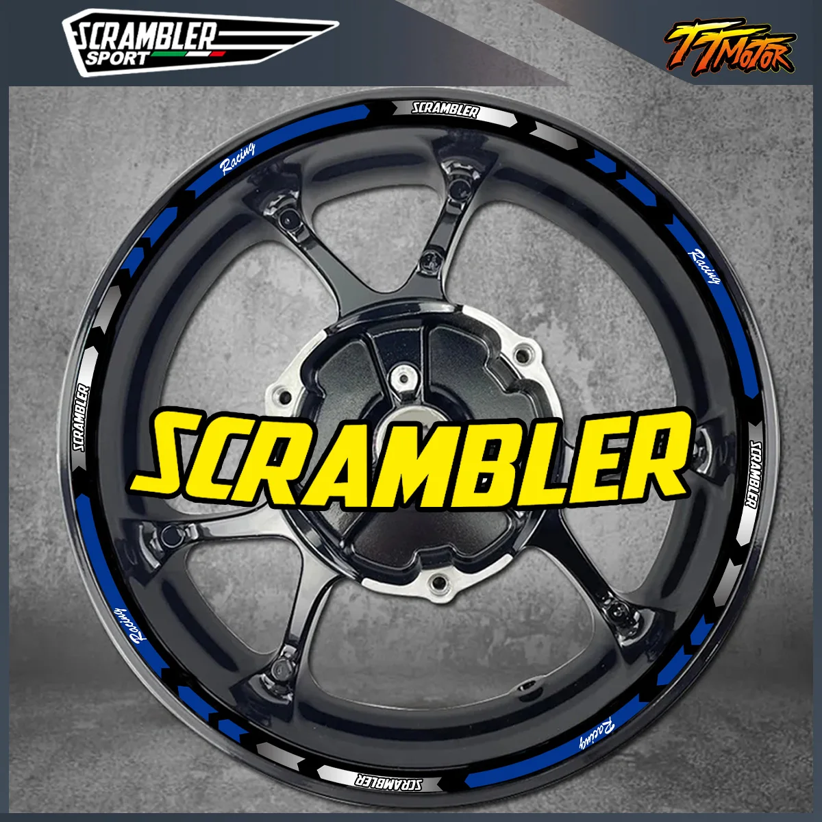 

Wheel Hub Rim Stripe Tape Sticker Motorcycle Accessories Vinyl Reflective Decal For Scramble 800 1100 Icon Dark Classic