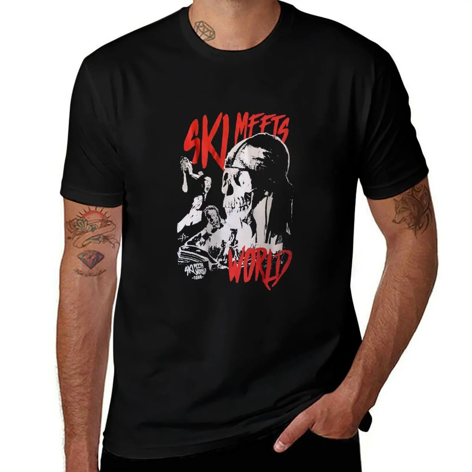 Ski Mffts Mask The Slump God, Official Ski Mask Tour Merch, Ski Mask The Slump God Tour T-Shirt Fashion Casual Short Sleeve Top