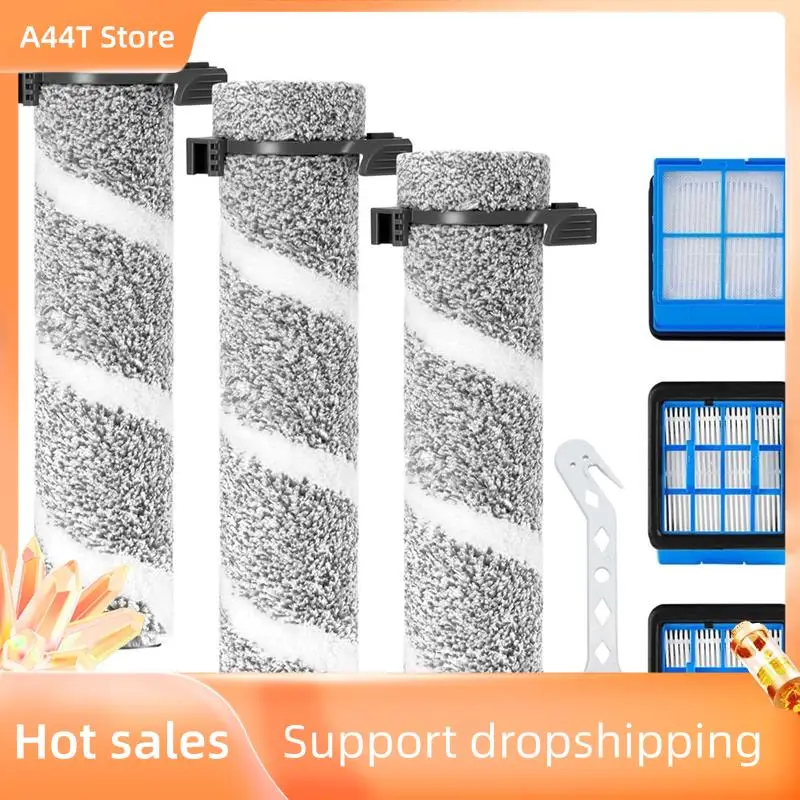 

A44T Roller Brush Vacuum Filters Set For Bissell 3930F Crosswave Omniforce Edge Cordless Wet Dry Vacuum Cleaner Parts