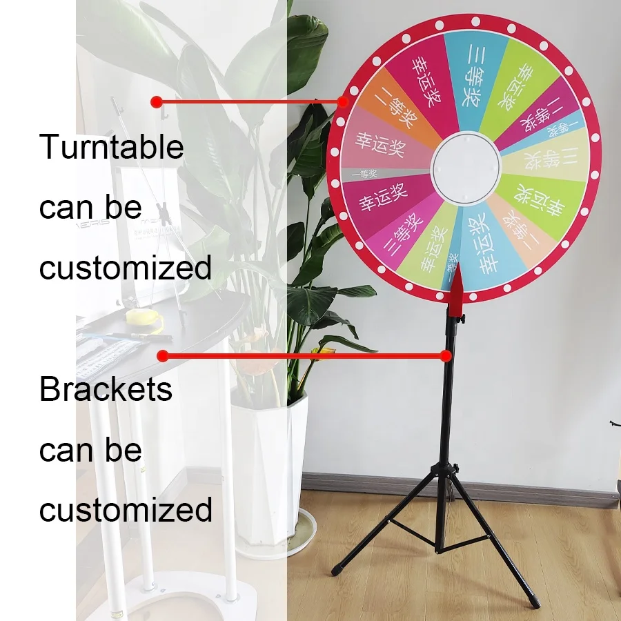 Events Games Fortune Spins Prizes Wheel Lucky Wheel Sand Medals Lucky Wheel Display Stand