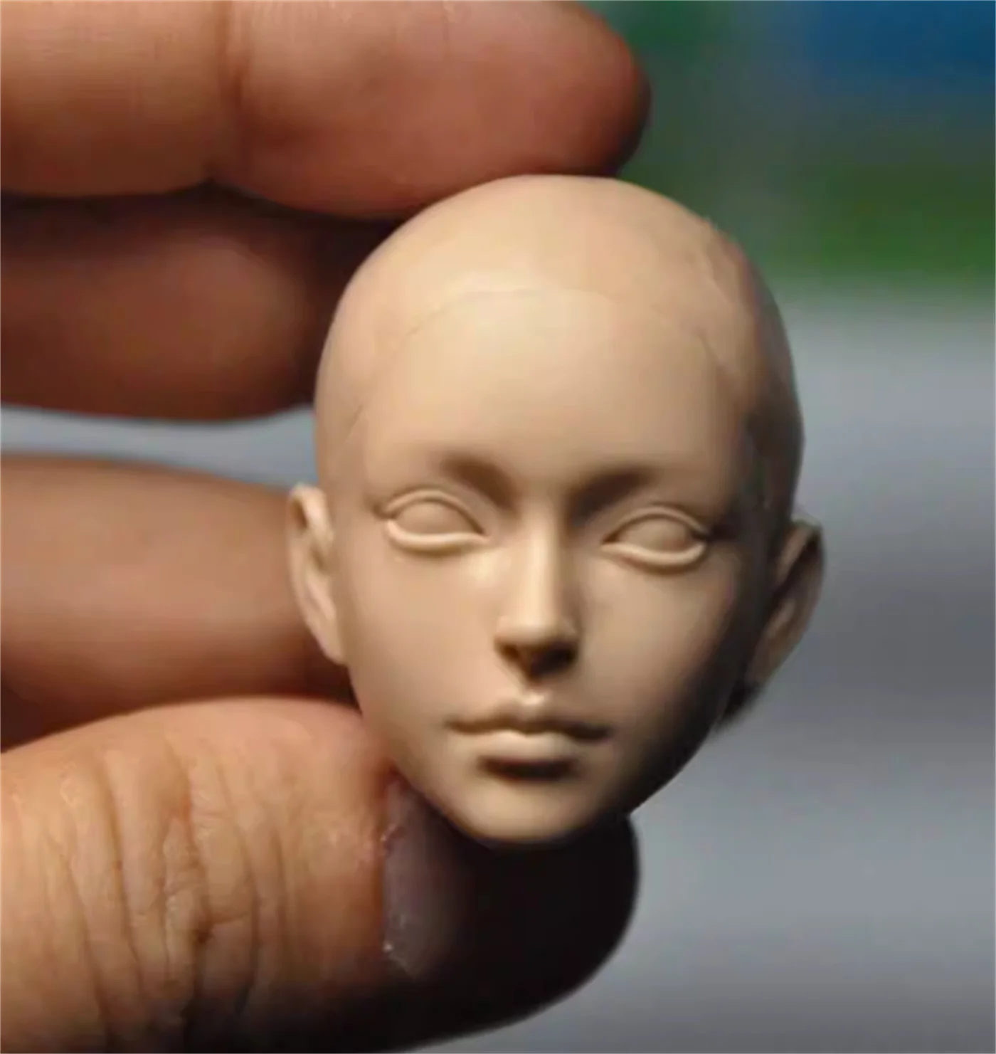 

1/6 Scale Head Sculpt Asia Beauty Cheng Soldier Sculpture women Carving For 12 inch Phicen Tbleague figure Toys