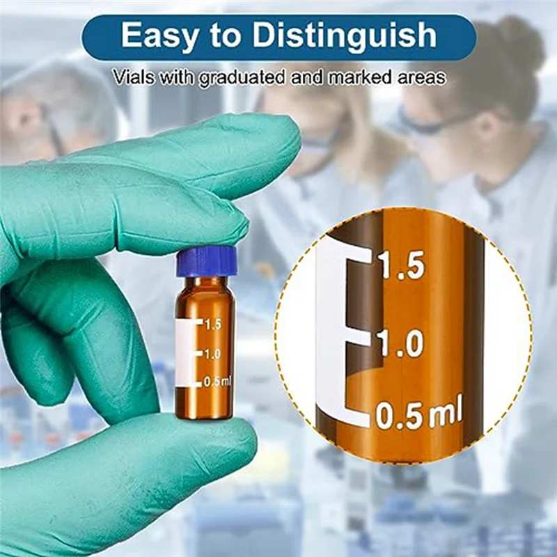 

Superior-100 шт., 2 мл, флакон с автосвиплер, флаконы HPLC/GC, 9-425, лабораторные янтарные флаконы, флакон для образцов, завинчивающаяся крышка, пластырь для письма, коричневый