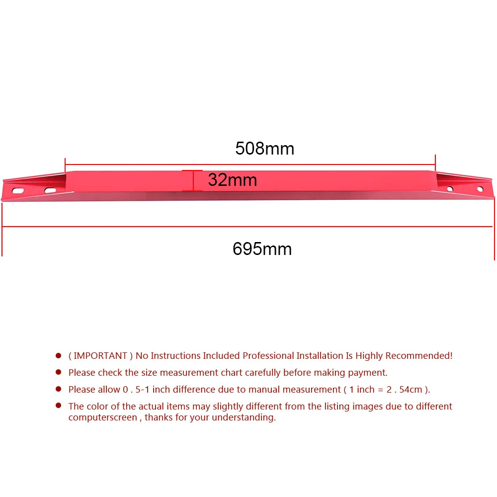 Aluminum Rear Subframe Tie Bar for 92-95 Honda Civic EG/CRX/Integra - Improves Handling Response