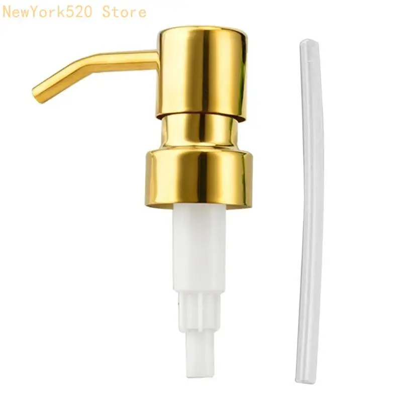 Soap & Lotion Dispenser Gold Pump for Head Manual Rustproof Soap Pump Replacemen N84C