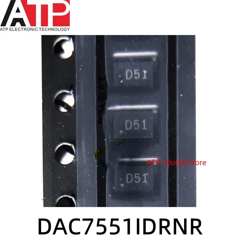 5PCS DAC7551IDRNR D51 USON-12 DAC7551 Original inventory of integrated chip ICs