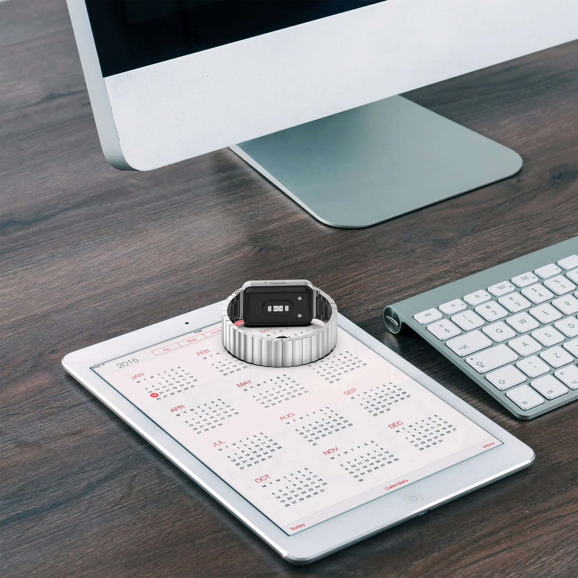 時計バンド用ステンレススチールストラップ,バタフライバックル,samsung galaxy fit3用スマートウォッチバンド,SM-R390,1個