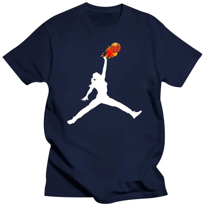 2019 Fashion Men T shirt Women S Girl S Basketball Ball On Fire t Shirt