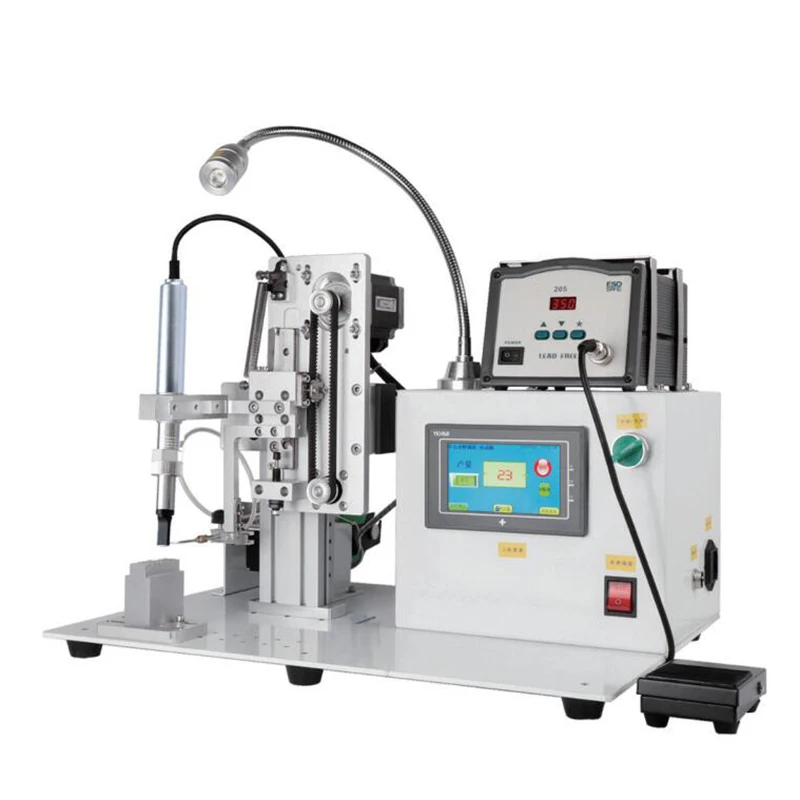 Semi-Automatic LED Foot Welding Machine, Soldering Fixture Equipment with Foot Switch for LED Strip Wire Connection