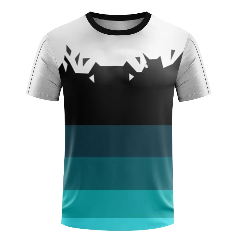 

Мужская футболка для соревнований, быстросохнущая, с короткими рукавами, летние топы для фитнеса и бега, женская тренировочная теннисная футболка, футболки, детская одежда