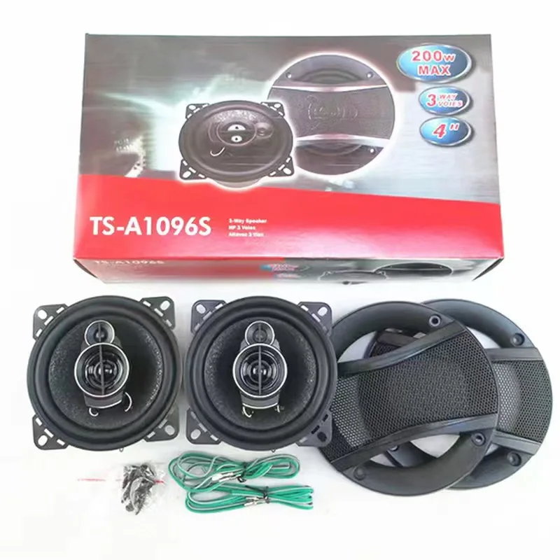 

MAX 200W@4inch/300W@5inch/400W@6inch TS-A1*96S-series 4ohm Coaxial Car audio Speaker High Power 3 Way With Good Sound Quality