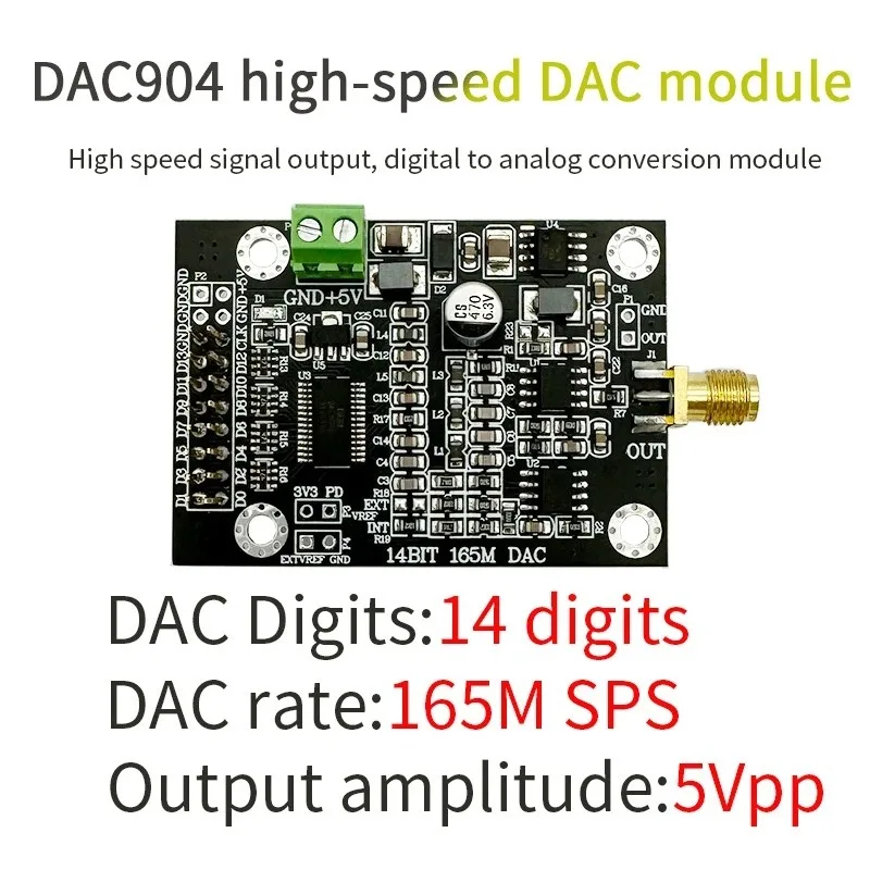 FPGA Development of A 14 Bit Parallel 165M Sampling Waveform Generator for DAC904 High Speed DAC Module